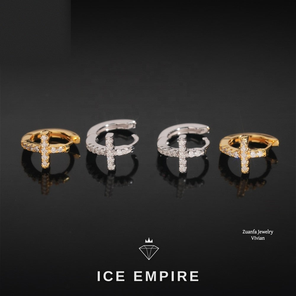 Iced Out 925 Silver Moissanite Earrings