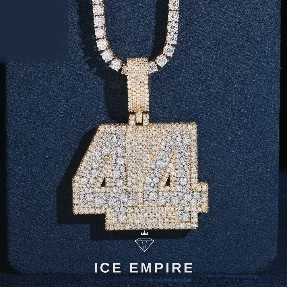 Iced Out Gold Plated Moissanite Pendant