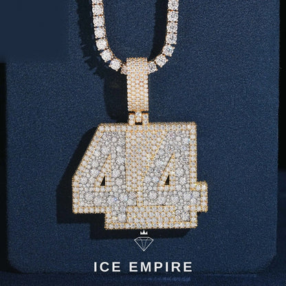 Iced Out Gold Plated Moissanite Pendant