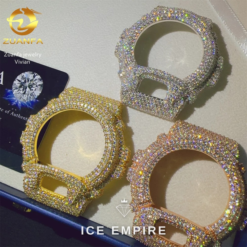 Iced Out 925 Silver Moissanite Watch
