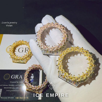 Iced Out 925 Silver Moissanite Watch