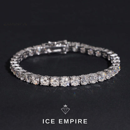 Iced Out 925 Silver Lab Grown Diamond Tennis Bracelet