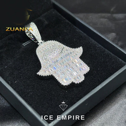 Iced Out Baguette Rose Gold Plated Cuban Chain