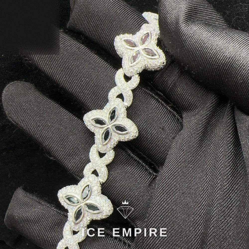 Iced Out Rose Gold Plated Moissanite Cuban Chain