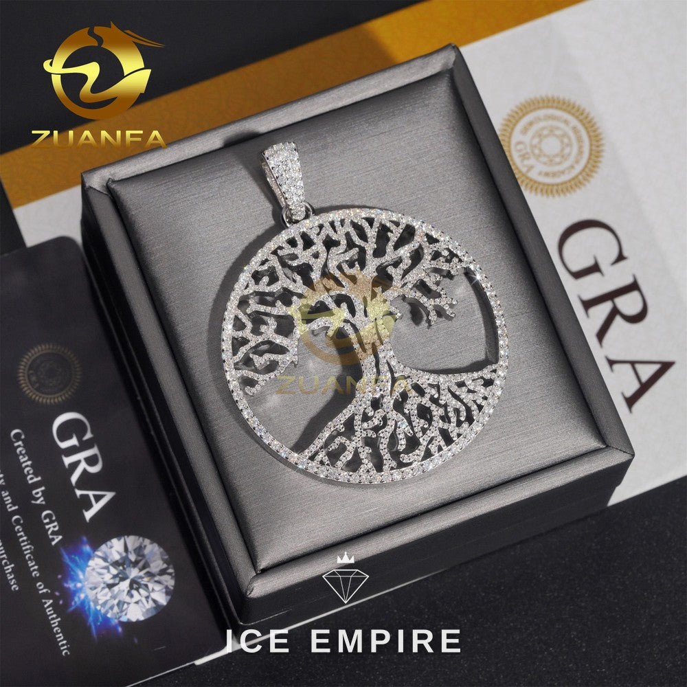 Iced Out Gold Plated Moissanite Pendant