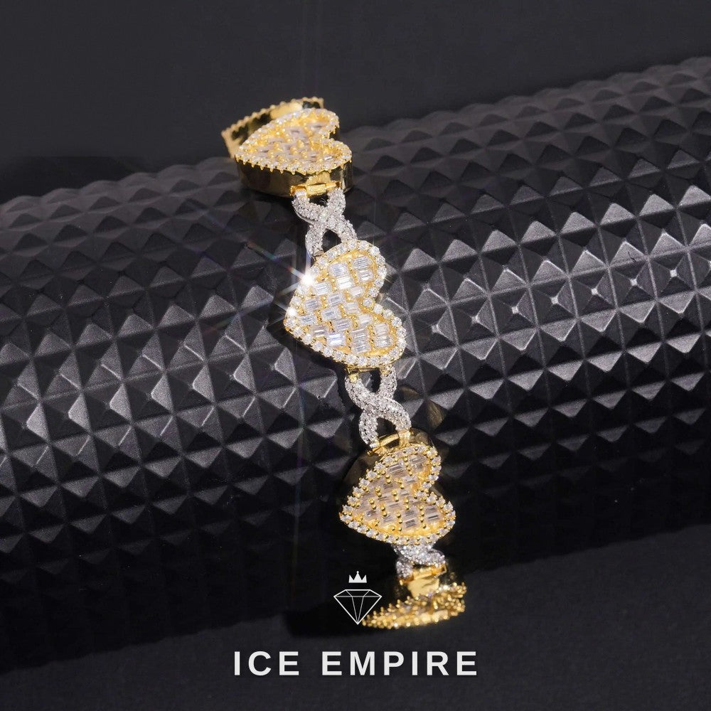 Iced Out 925 Silver Moissanite Cuban Chain
