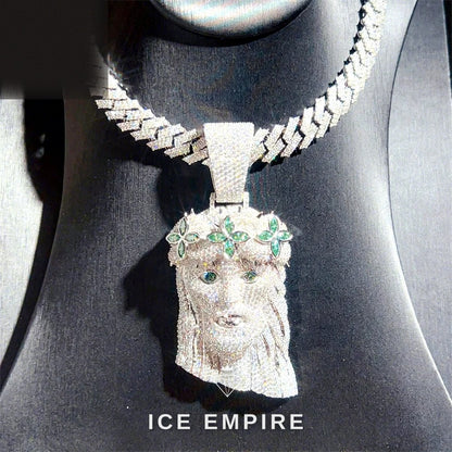 Iced Out 925 Silver Moissanite Pendant