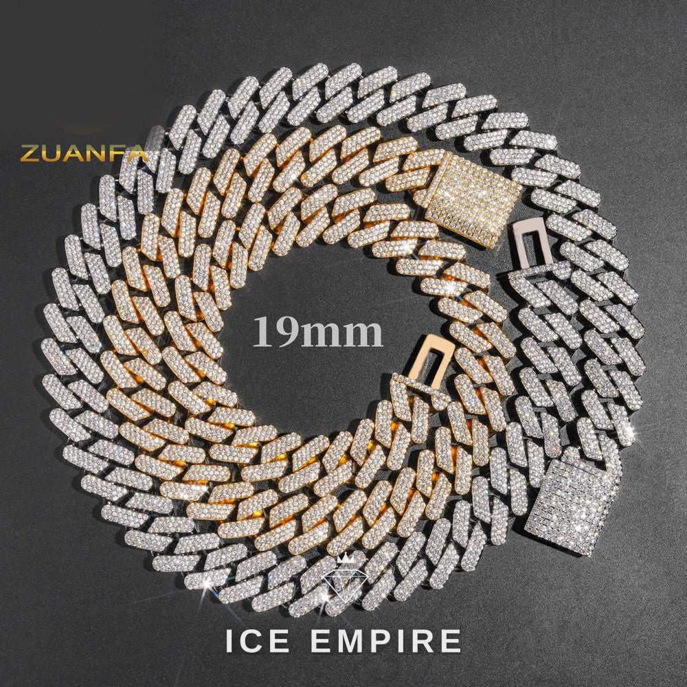 Iced Out Rose Gold Plated Cuban Chain
