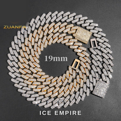 Iced Out Rose Gold Plated Cuban Chain