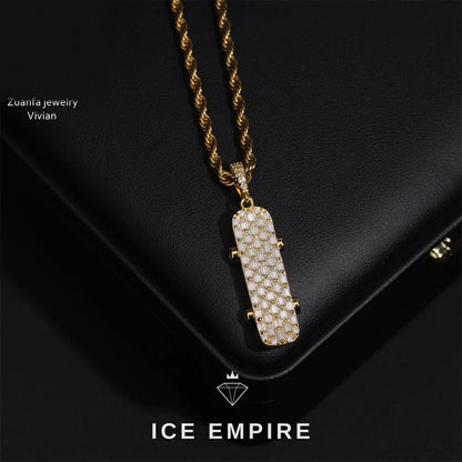 Iced Out 925 Silver Moissanite Pendant