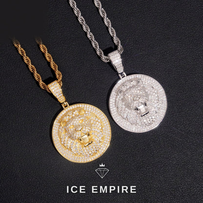 Iced Out 925 Silver Moissanite Pendant