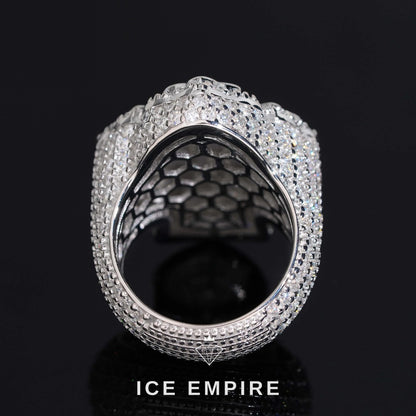 Iced Out Baguette Gold Plated Moissanite Ring