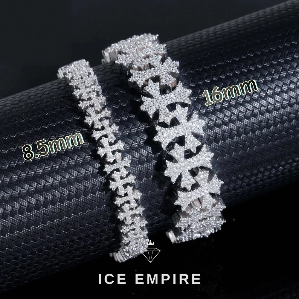 Iced Out Rose Gold Plated Moissanite Cuban Chain