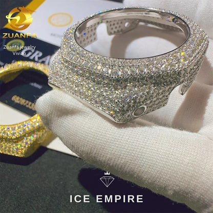 Iced Out 925 Silver Moissanite Watch