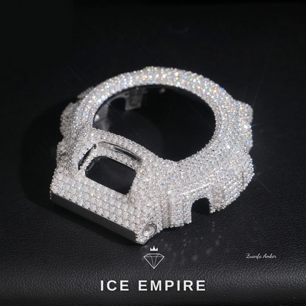 Iced Out 925 Silver Moissanite Watch