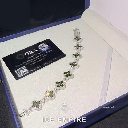 Iced Out Gold Plated Moissanite Cuban Chain