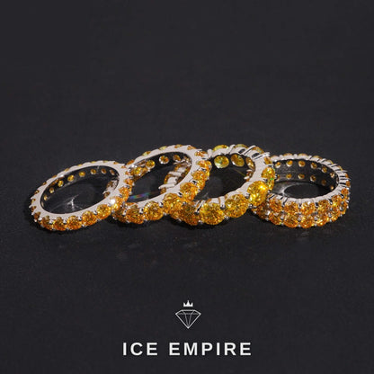 Iced Out 925 Silver Moissanite Ring
