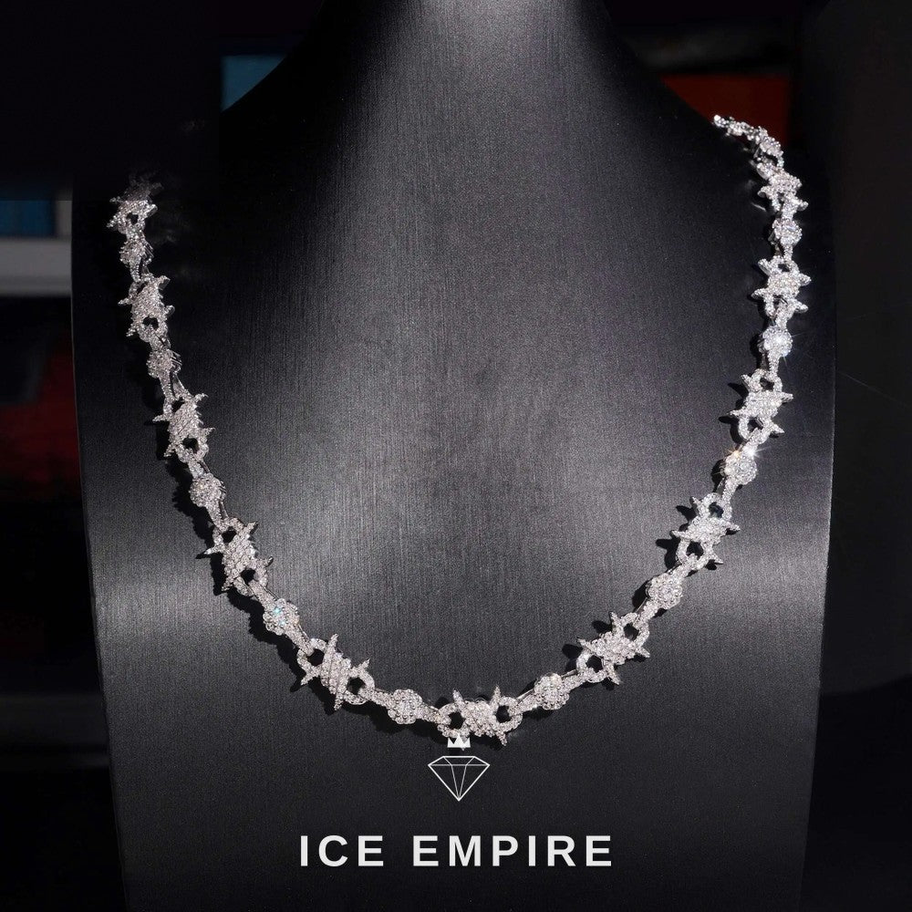 Iced Out Rose Gold Plated Moissanite Cuban Chain