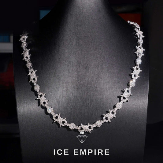 Iced Out Rose Gold Plated Moissanite Cuban Chain