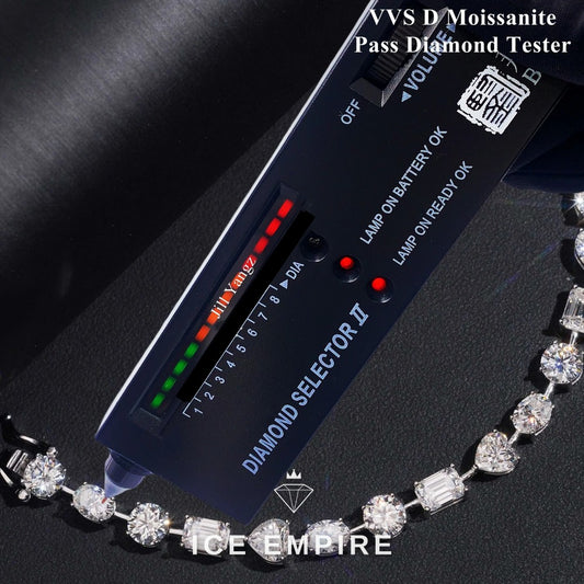 Iced Out Heart Rose Gold Plated Moissanite Cuban Chain