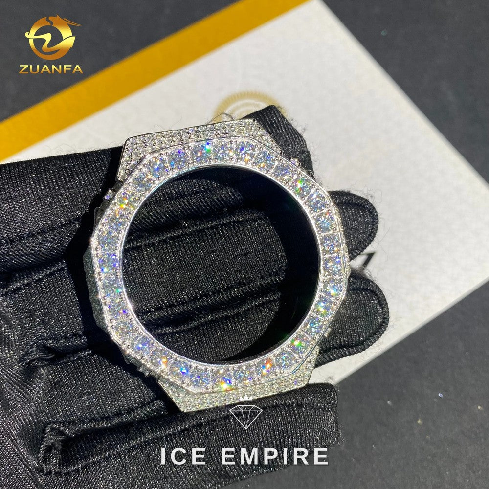 Iced Out 925 Silver Moissanite Watch
