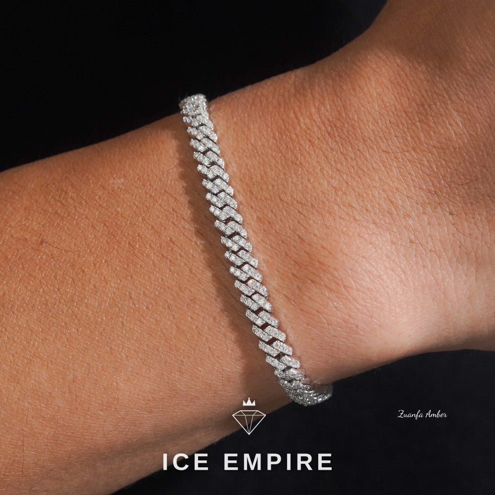 Iced Out 14K Gold Lab Grown Diamond Cuban Chain