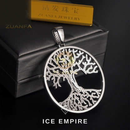 Iced Out Gold Plated Moissanite Pendant