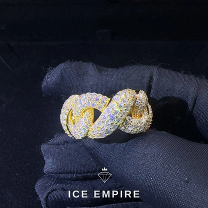Iced Out 925 Silver Moissanite Cuban Chain