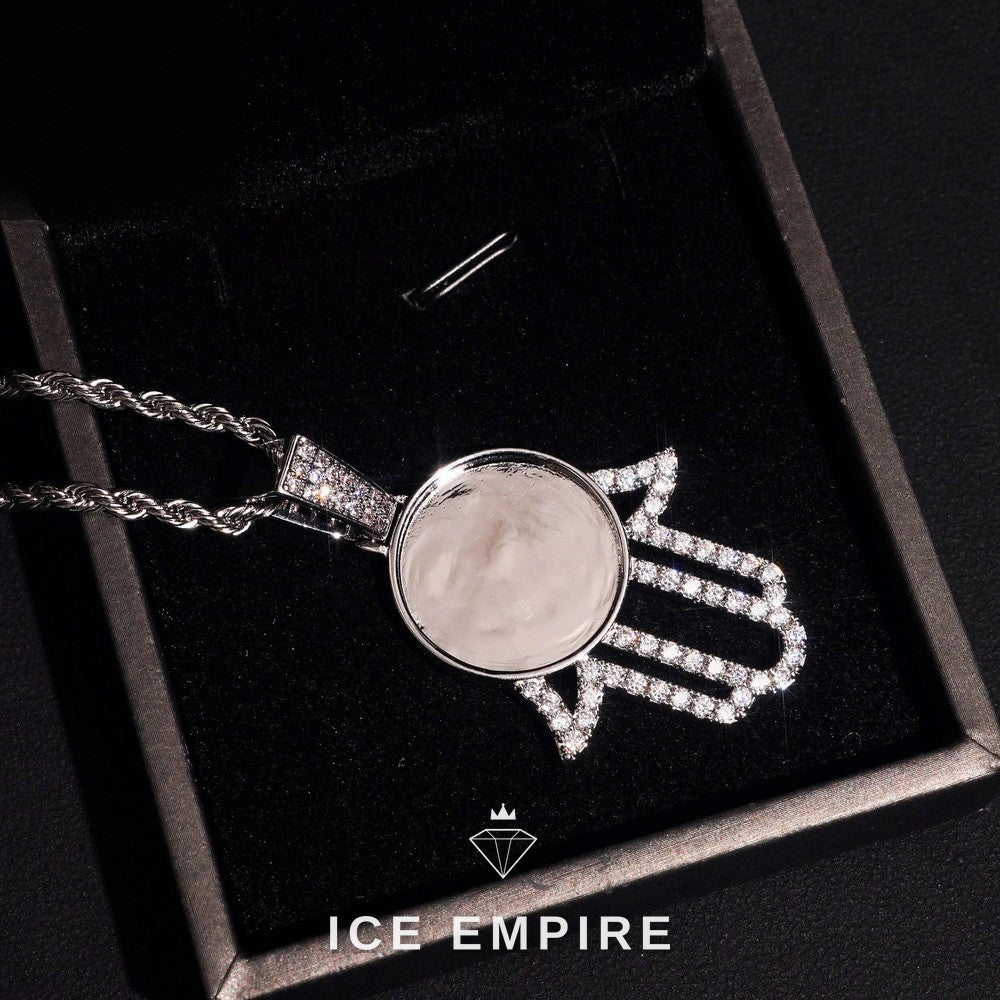 Iced Out 925 Silver Moissanite Pendant