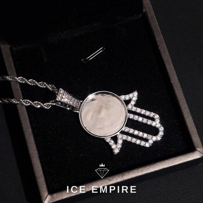 Iced Out 925 Silver Moissanite Pendant