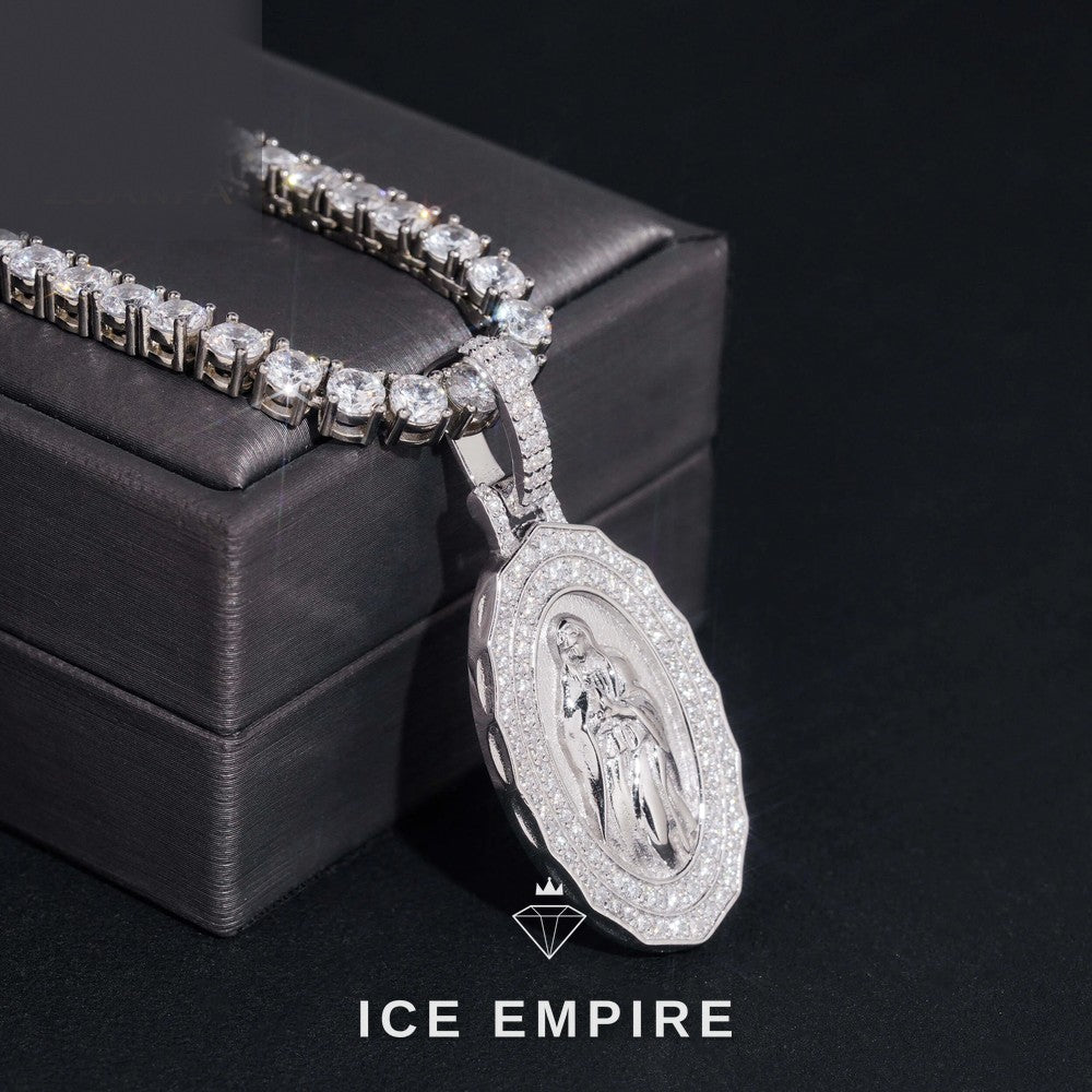 Iced Out Rose Gold Plated Pendant