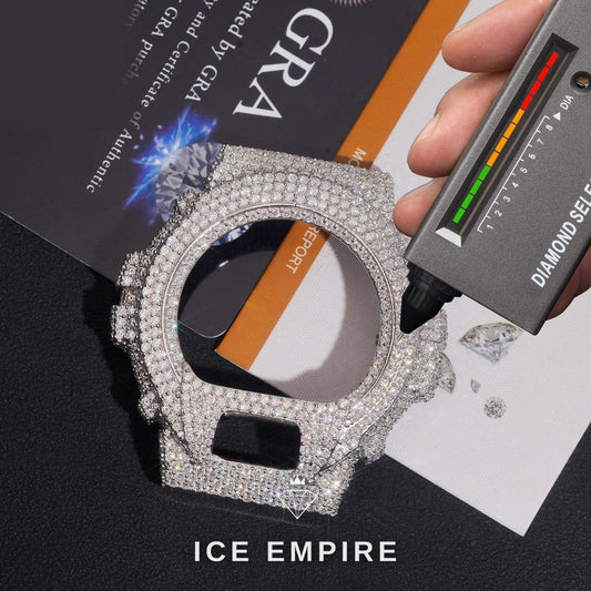 Iced Out Gold Plated Moissanite Watch