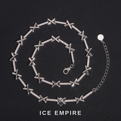 Iced Out Rose Gold Plated Moissanite Cuban Chain