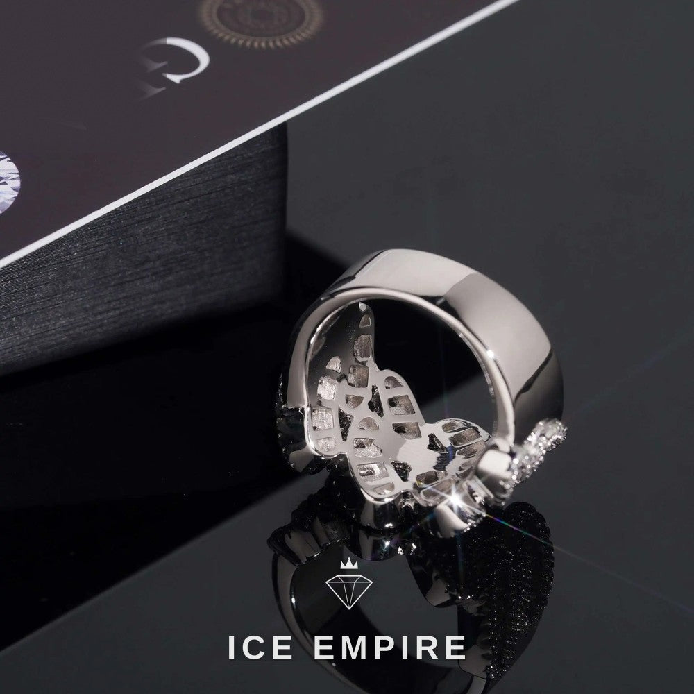 Iced Out Baguette 925 Silver Moissanite Ring