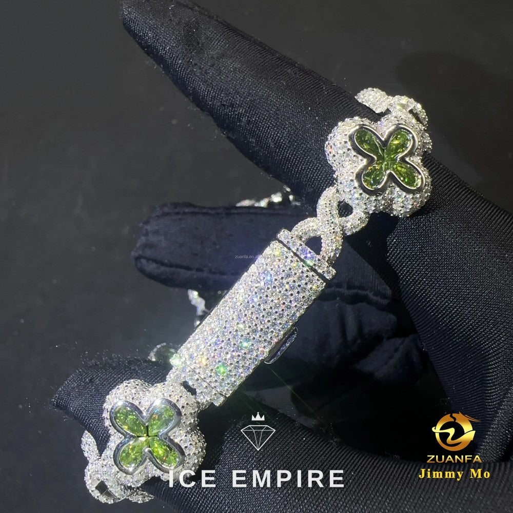 Iced Out Rose Gold Plated Moissanite Cuban Chain