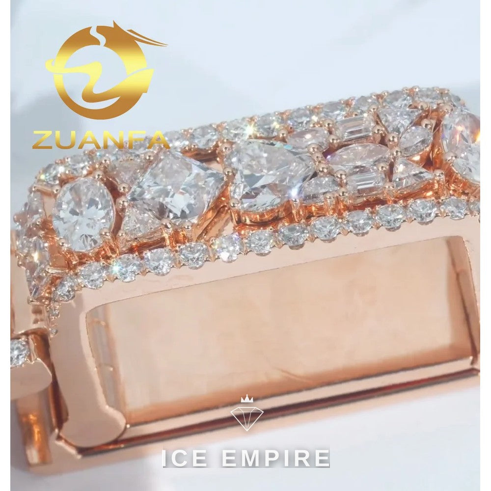 Iced Out Rose Gold Plated Pendant