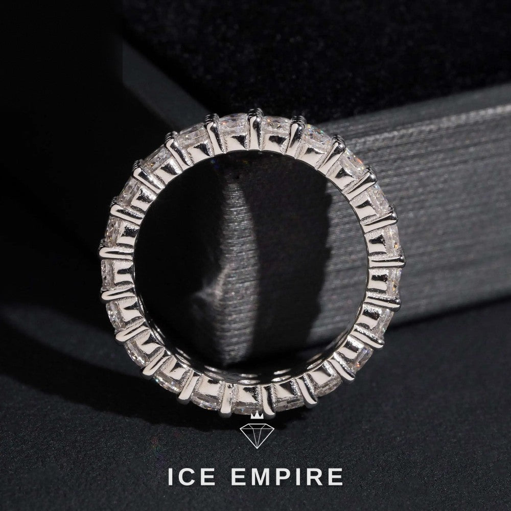 Iced Out 10K Gold Lab Grown Diamond Engagement Ring