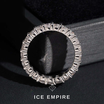 Iced Out 10K Gold Lab Grown Diamond Engagement Ring