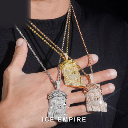Iced Out Gold Plated Moissanite Pendant
