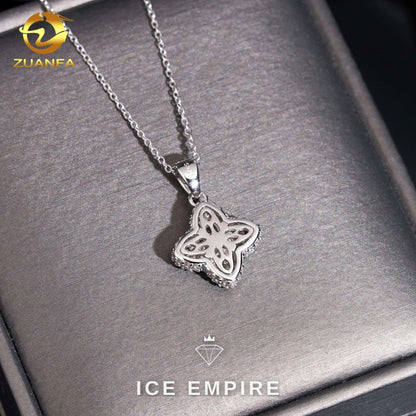 Iced Out 925 Silver Pendant
