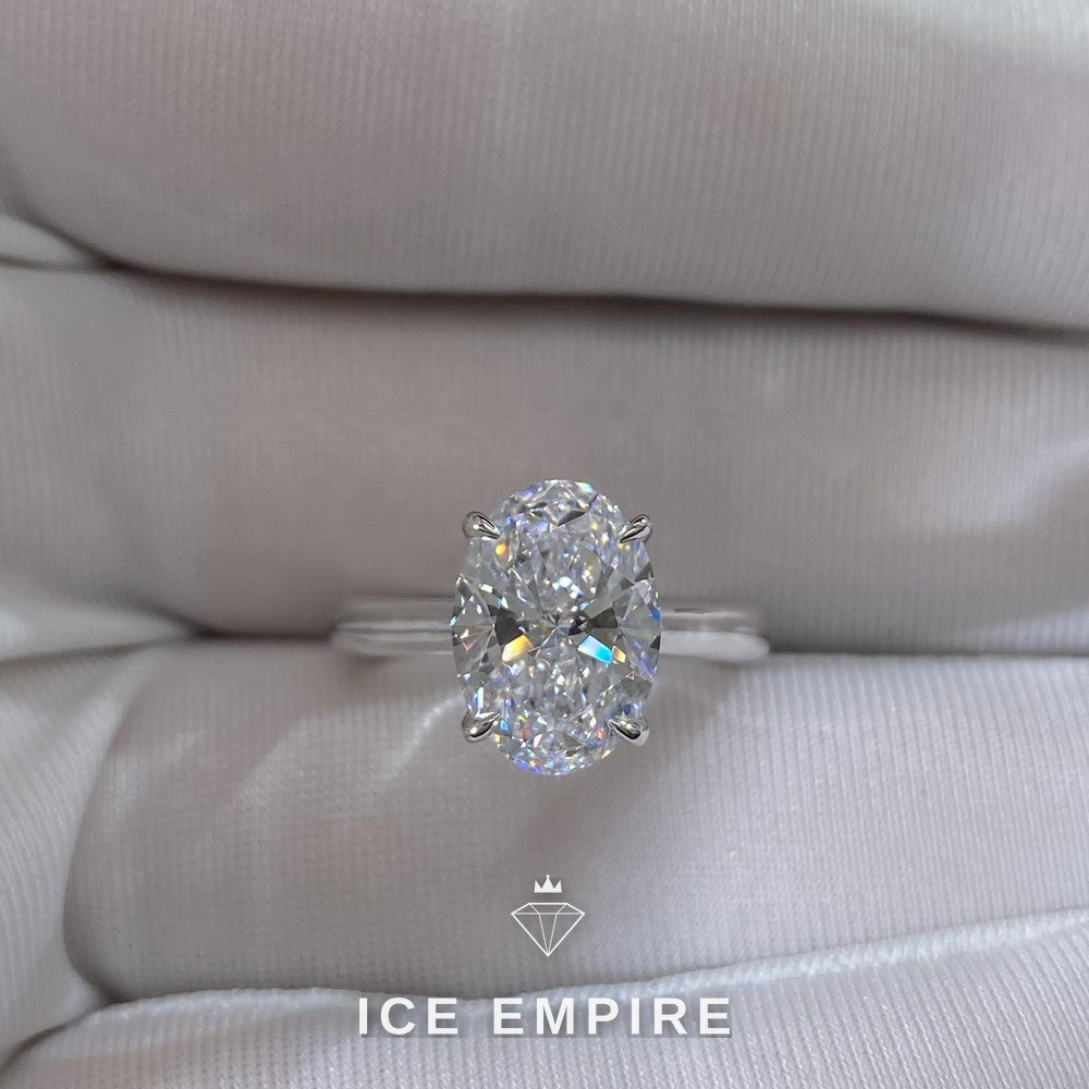 Iced Out Gold Plated Lab Grown Diamond Ring