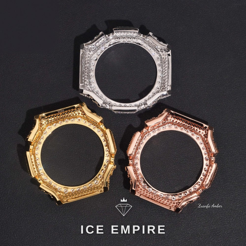 Iced Out 925 Silver Moissanite Watch