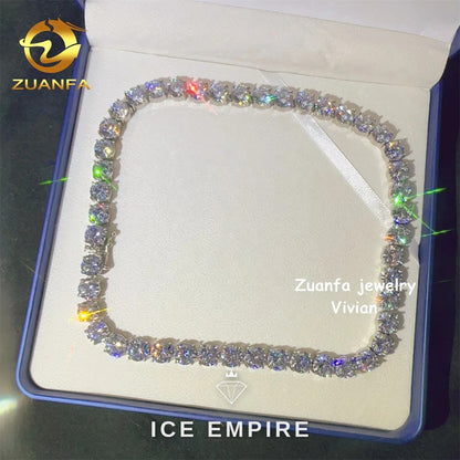Iced Out 925 Silver Cuban Chain