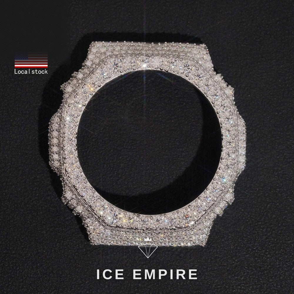 Iced Out Gold Plated Moissanite Watch