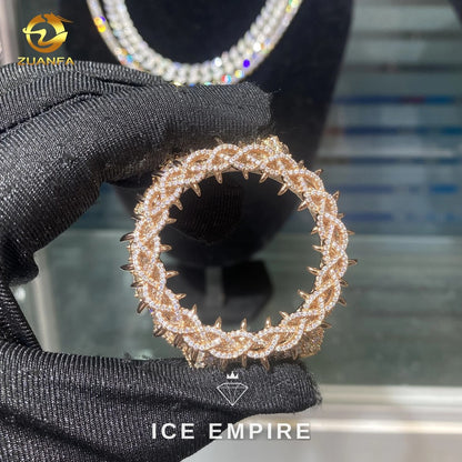 Iced Out 925 Silver Moissanite Watch