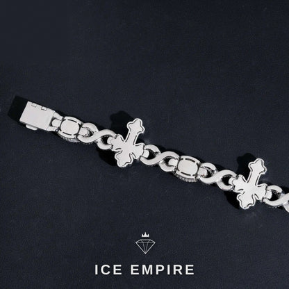 Iced Out Baguette Gold Plated Moissanite Cuban Chain