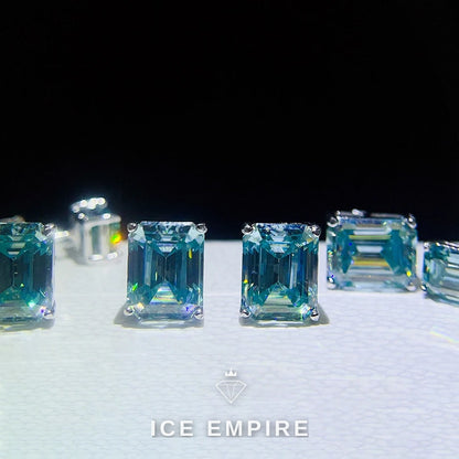 Iced Out 925 Silver Moissanite Earrings