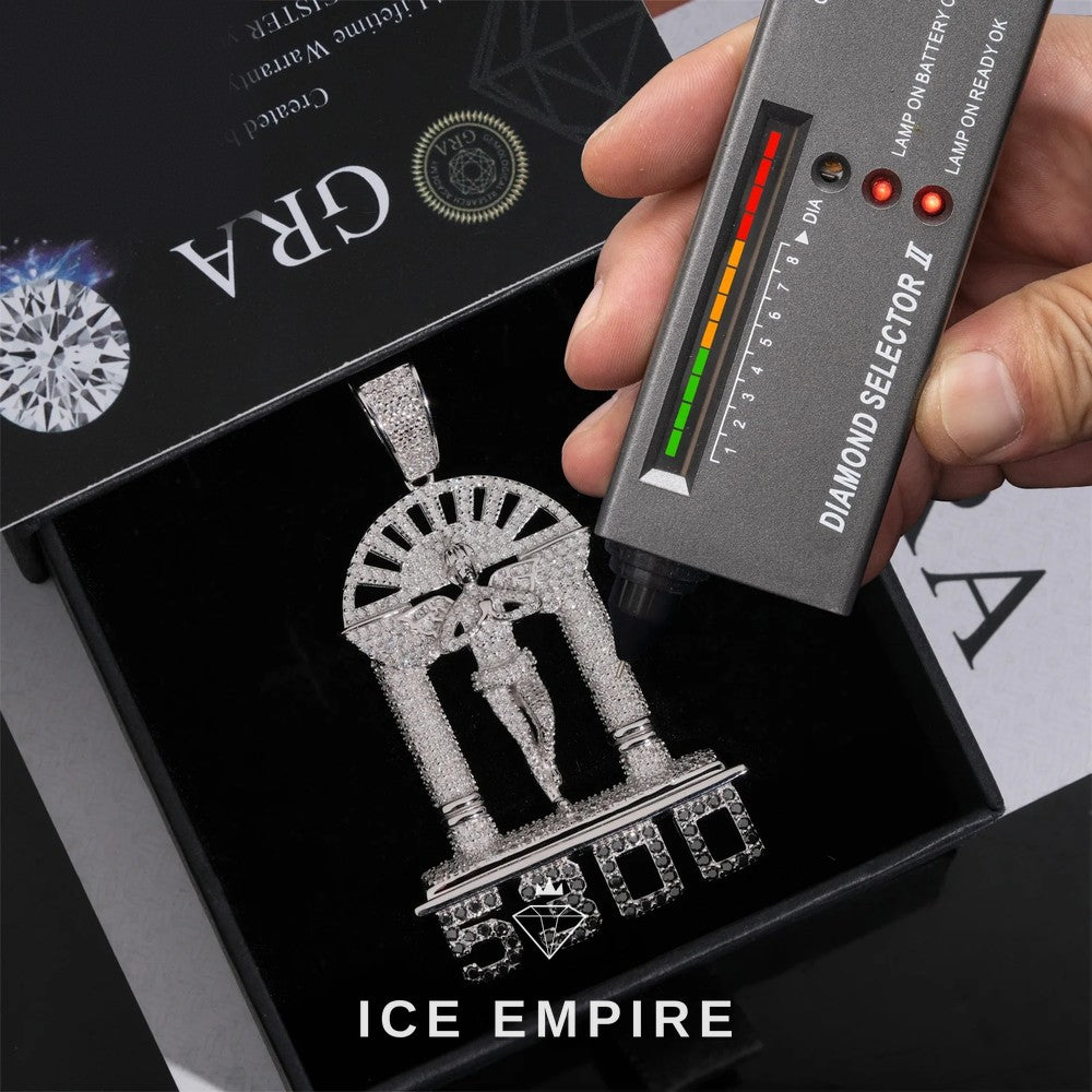 Iced Out 925 Silver Pendant