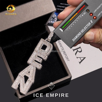 Iced Out Baguette Gold Plated Pendant