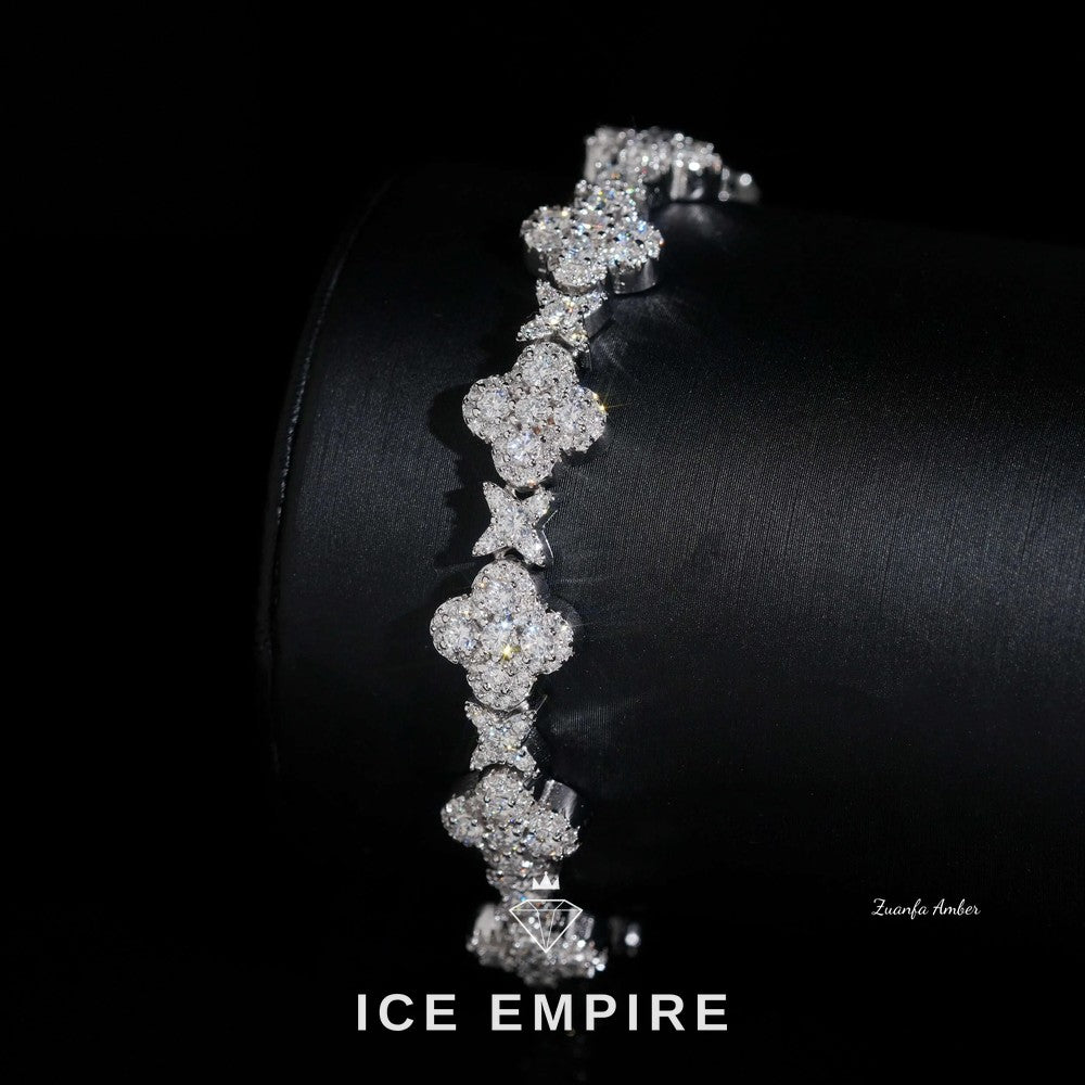 Iced Out Gold Plated Moissanite Cuban Chain